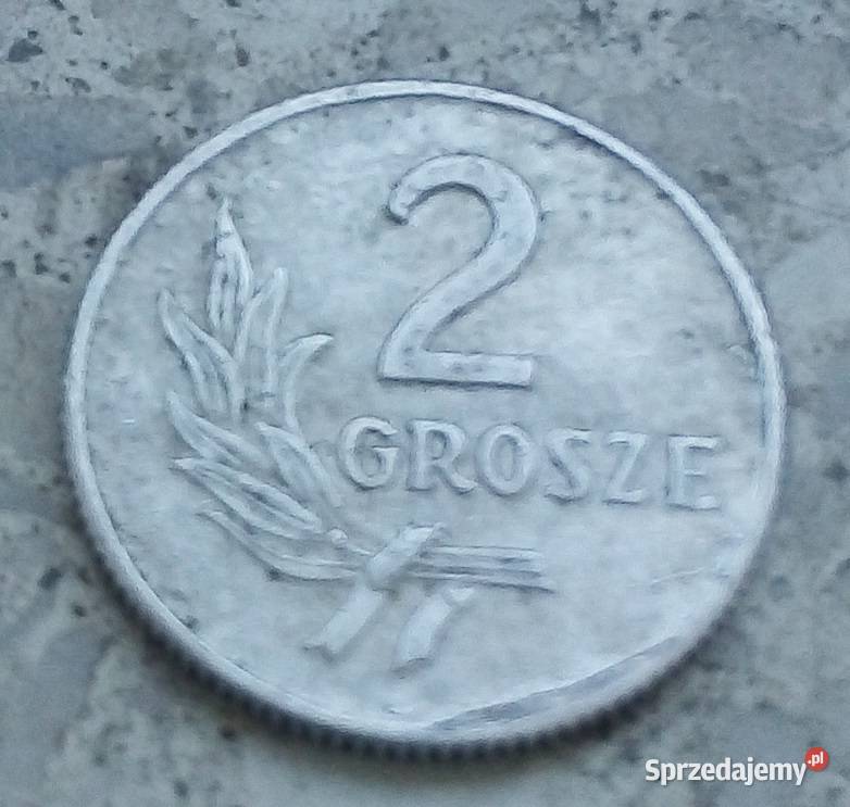 POLSKA 2 GROSZE 1949 r AL bz mazowieckie