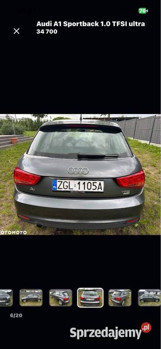 Audi A1 benzyna 40tyśKM piękna stan Łaniewo