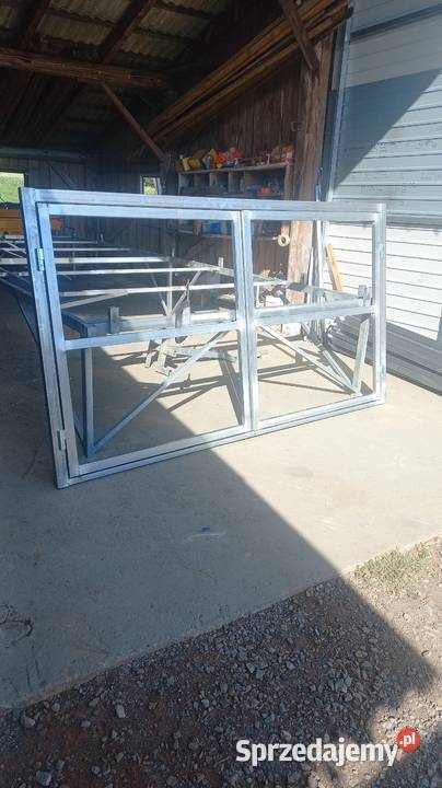 Brama garażowa dwuskrzydłowa stelaż profil nie Bielsk Podlaski
