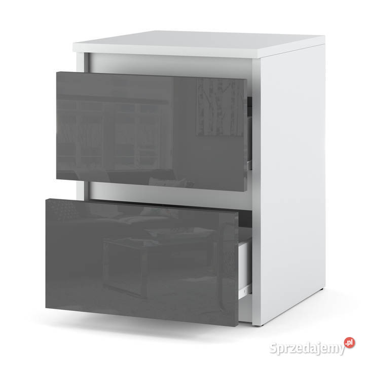 Szafka Nocna 2 Szuflady Stolik Nowoczesny Elbląg
