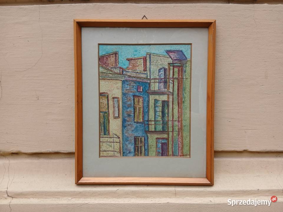 Stary obraz Sława Mldner Wygrzywalska dom Warszawa