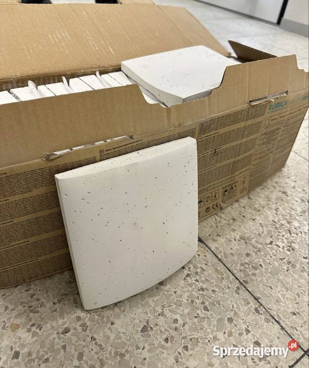 Betonowe płytki dekoracyjne białe Rubica 1 Chojnice