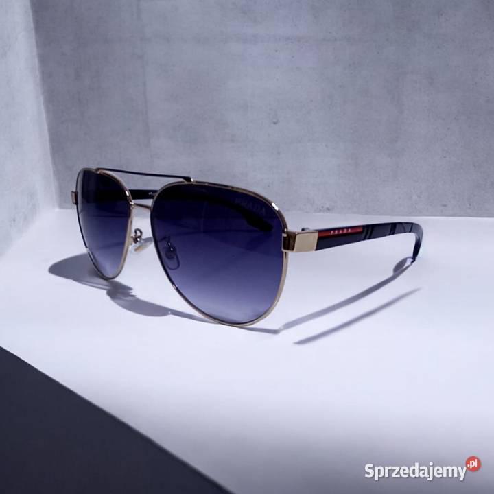 Okulary przeciwsłoneczne PRADA męskie eleganckie Filtr UV-400 kat. 4  Białystok