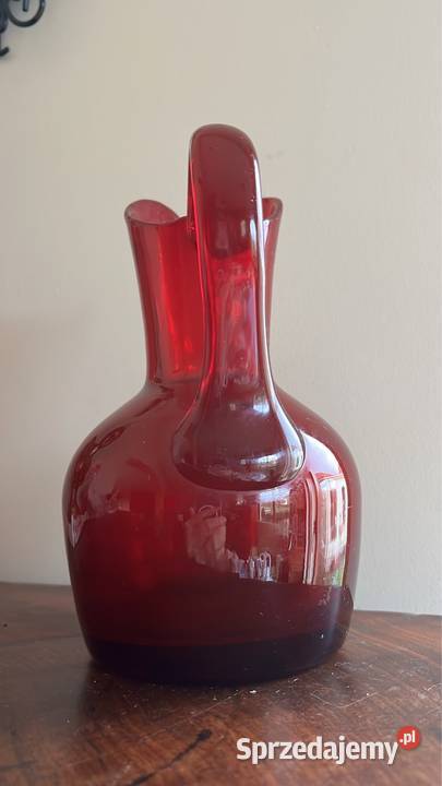 Szklany dzban Czerwony Gdańsk