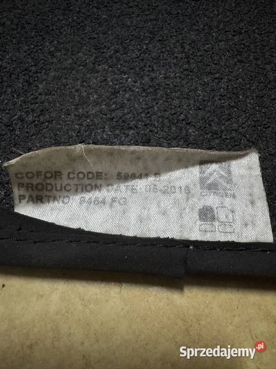 DS 4 oryginalny dywanik kierowcy Turek