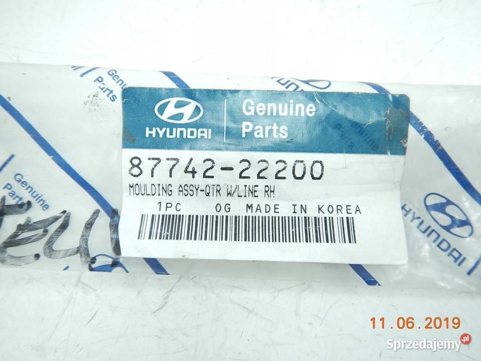 LISTWA BŁOTNIKA PRAWY TYŁ HYUNDAI ACCENT 94 ASO sprzedam