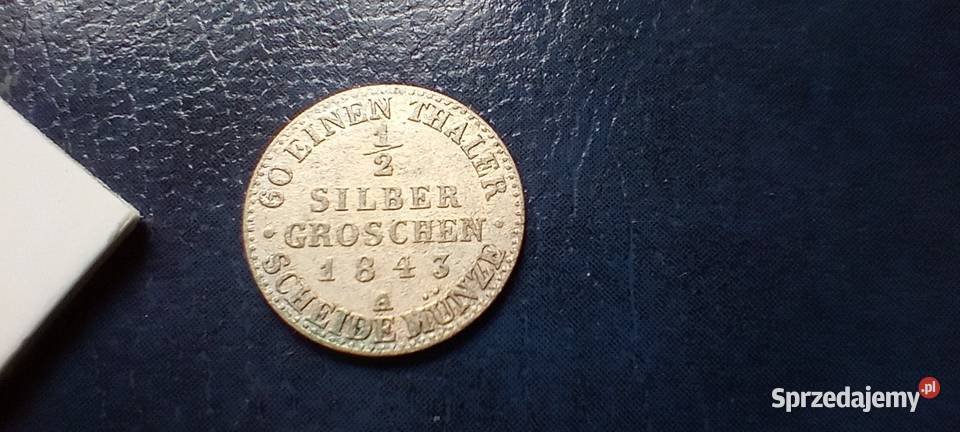 Stare monety 12 srebrnego grosza 1843 A Niemcy podkarpackie Lesko sprzedam