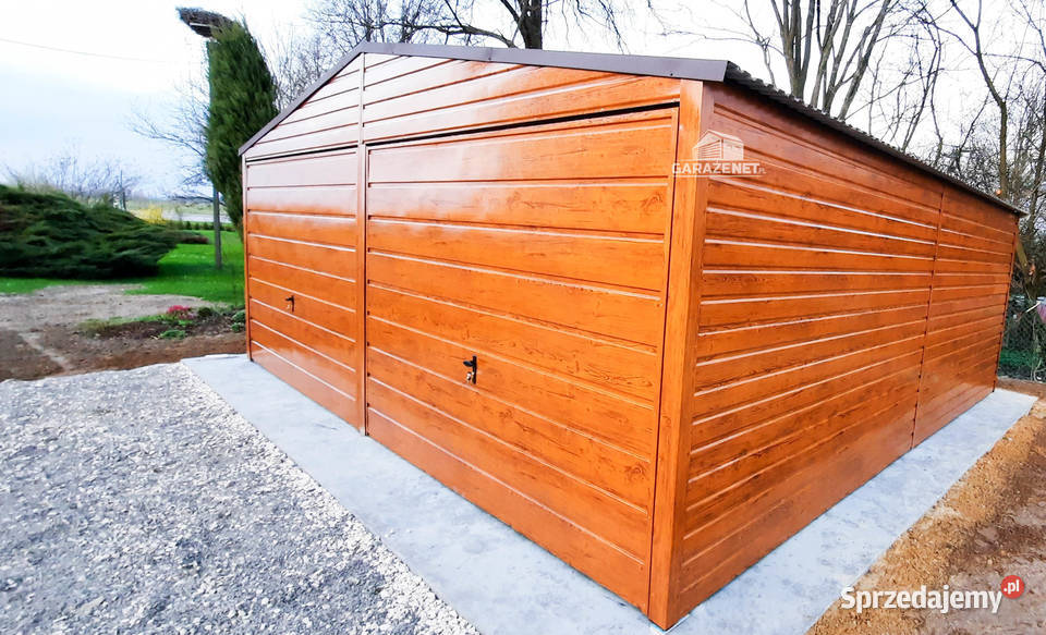 GARAŻ BLASZANY 6M X 55M POZIOM DWUSPAD 2X BRAMA Kraków
