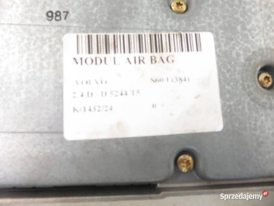 MODUŁ AIRBAG VOLVO S60 I 0285001456 sprzedam