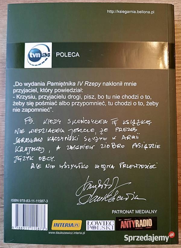 Pamiętnik IV Rzepy K Daukszewicz Ostrów Wielkopolski
