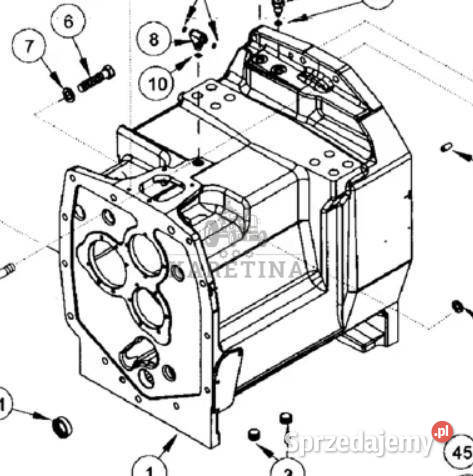 CASE MX180 MX200 MX220 MX240 Obudowa Skrzyni Jastrzębniki