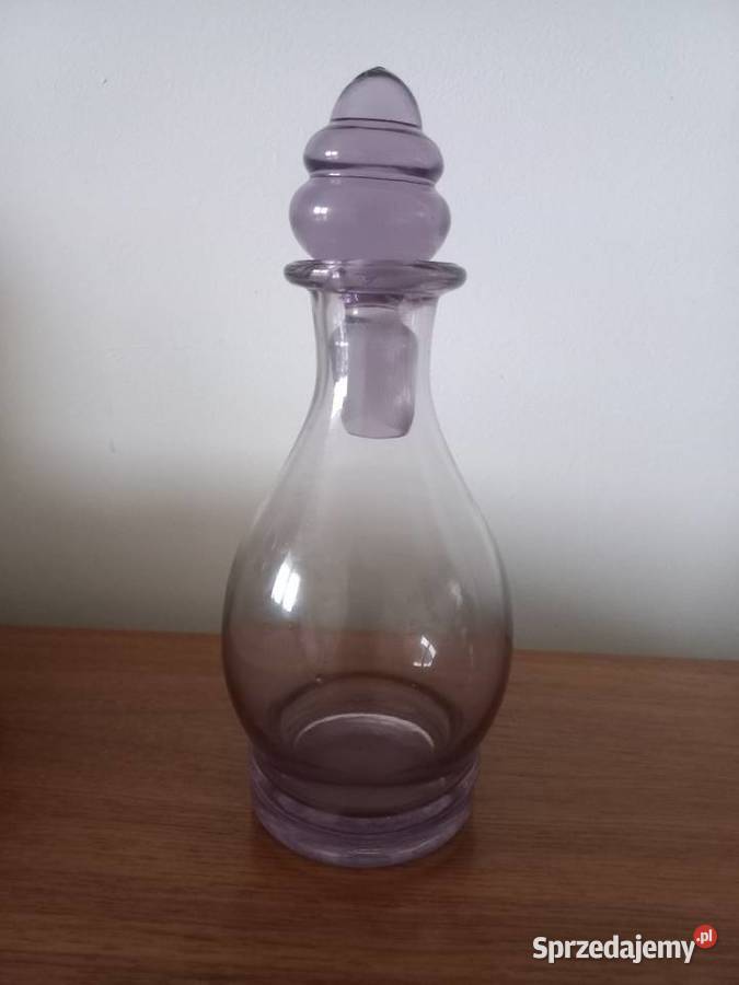 Karafka szkło ametystowe Art Deco Toruń