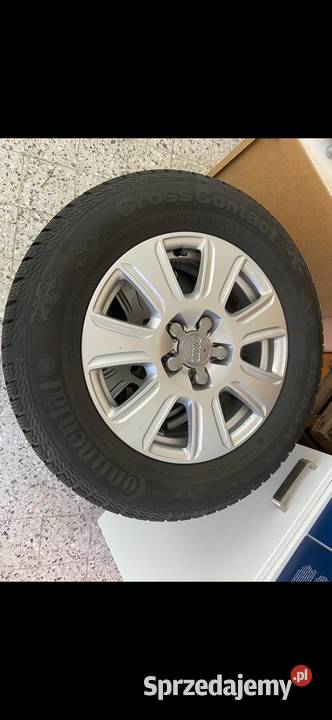 Orginalne alufelgi audi q3 16 Continental zimowe Pińczów