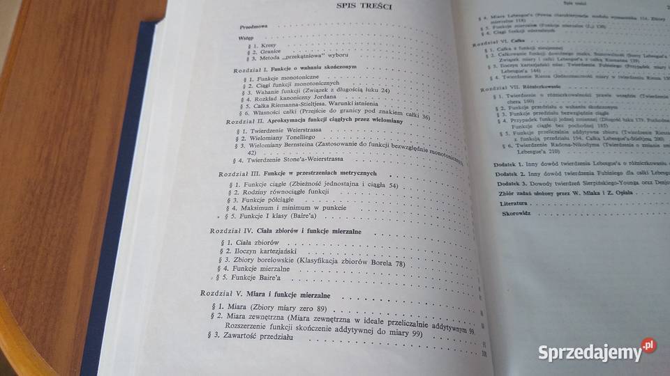 Wstęp do teorii funkcji rzeczywistych BM 46 Rok wydania 1973 Gdańsk