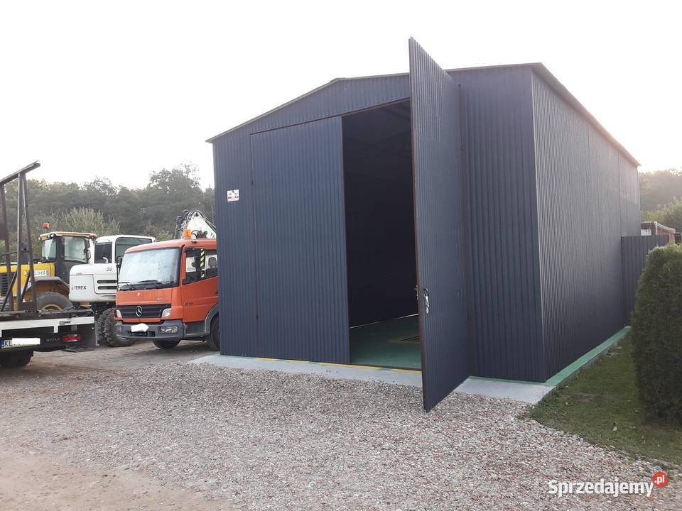 Garaż Blaszany HALA MAGAZYNOWA Magazyn Wiata 42m2 Otwock