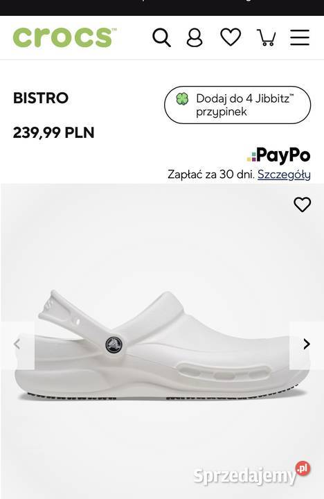 Chodaki damskie Crocs Bistro M4 W6 r3637 łódzkie Łódź
