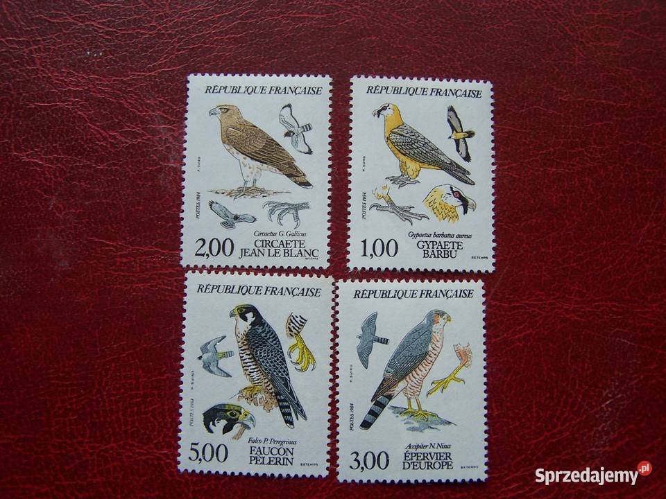 Francja 1984 MNH Mi 246366 Fauna Ptaki Drapieżne Tychy