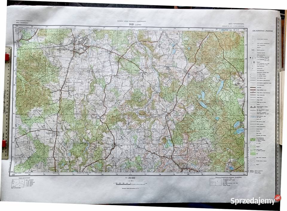 Mapy topograficzne poufneGdynia 150 000 Łebno Gdynia