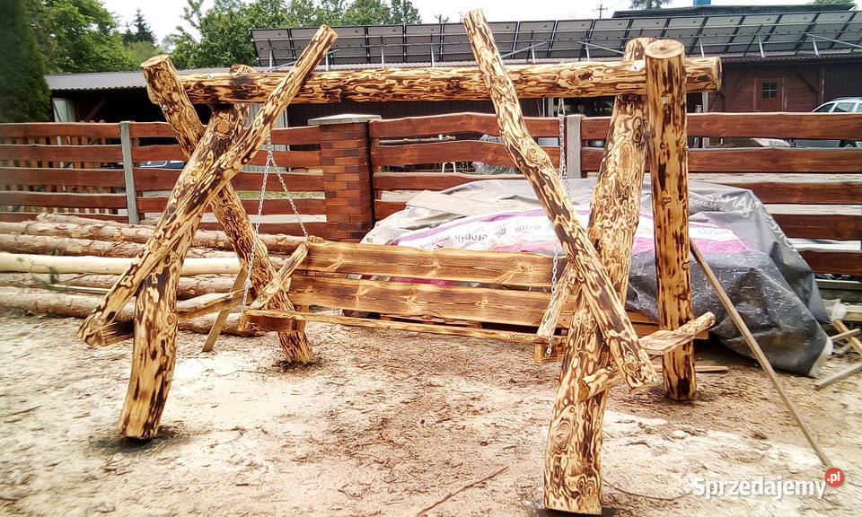 Huśtawka Ogrodowa Meble Ogrodowe Super masywne Huśtawki Zawiercie