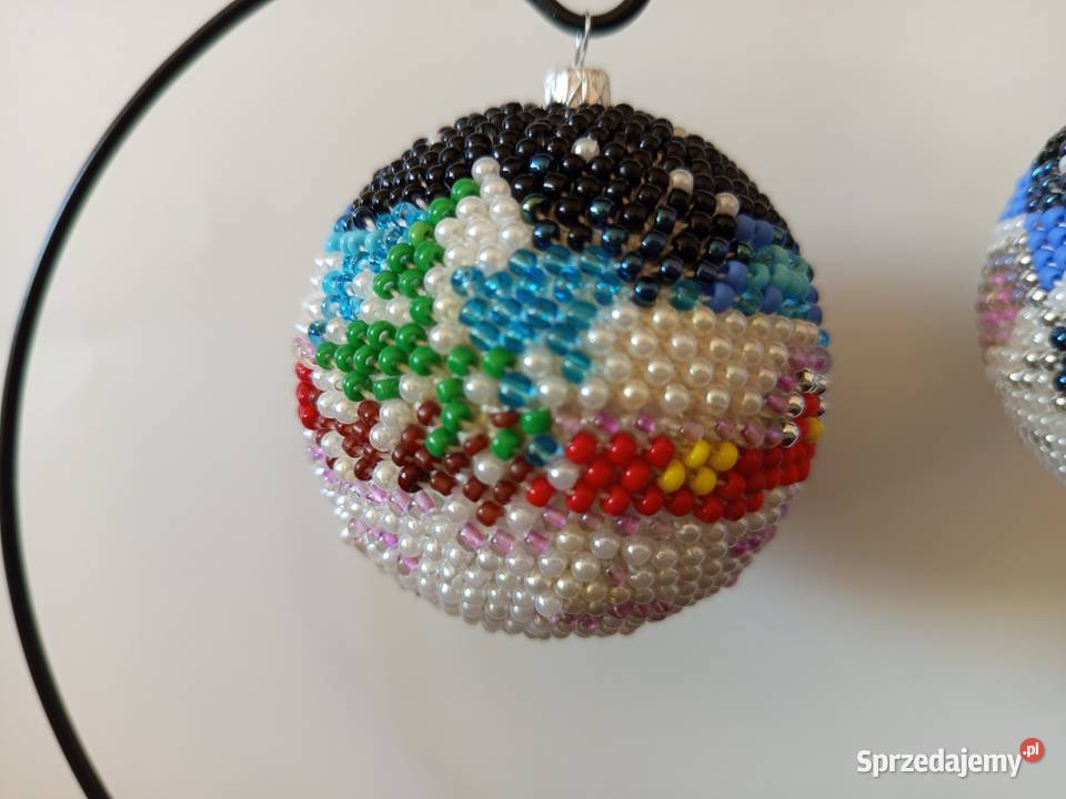 Bombka z koralików rękodzieło ozdoba prezent Garbów