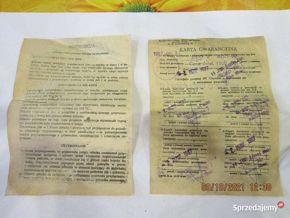 Żelazko turystyczne PRL muzeum PRL NOWE Warszawa sprzedam