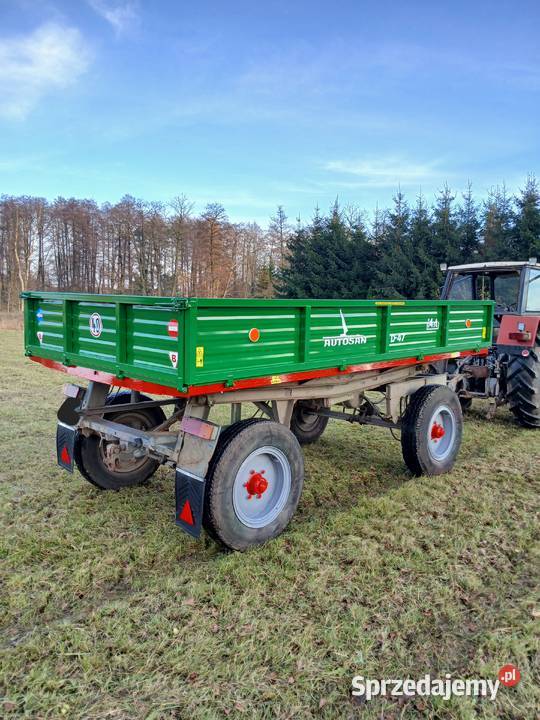 Przyczepa wywrotka d47 zarejstrowana łódzkie Rzgów