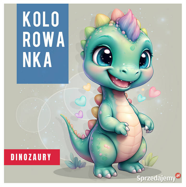 Kolorowanka Najmłodszych Dinozaury Edukacyjne Kraków sprzedam