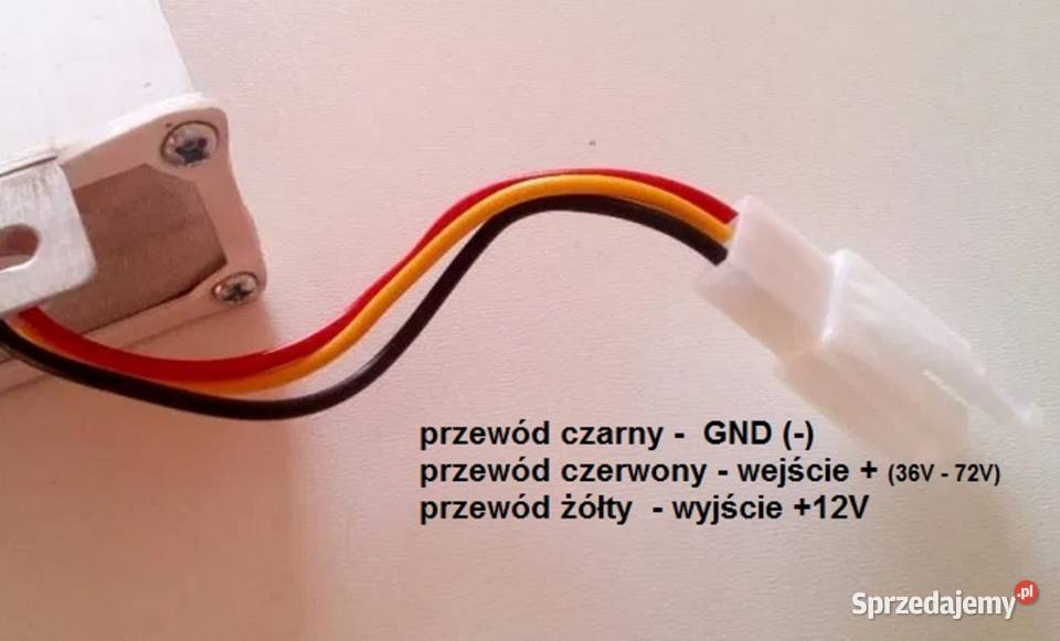 Przetwornica 3672V na 12V hulajnoga rower skuter Sport i Wypoczynek Kołobrzeg