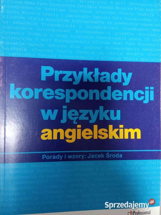 Przykłady korespondencji w języku angielskim Warszawa