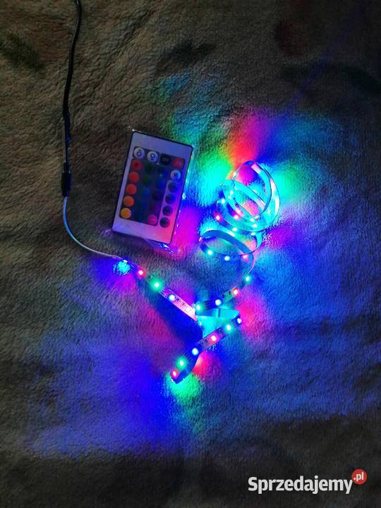sprzedam taśma LED RGB zasilana z USB z pilotem śląskie Chorzów sprzedam