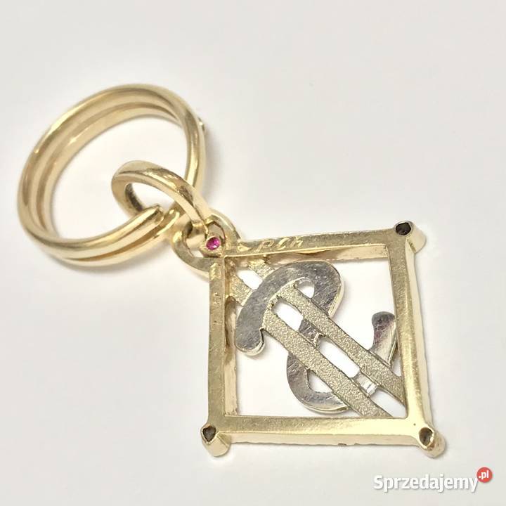Złoty BRELOCZEK brelok 585 14K z DIAMENTAMI 05ct mazowieckie Warszawa sprzedam