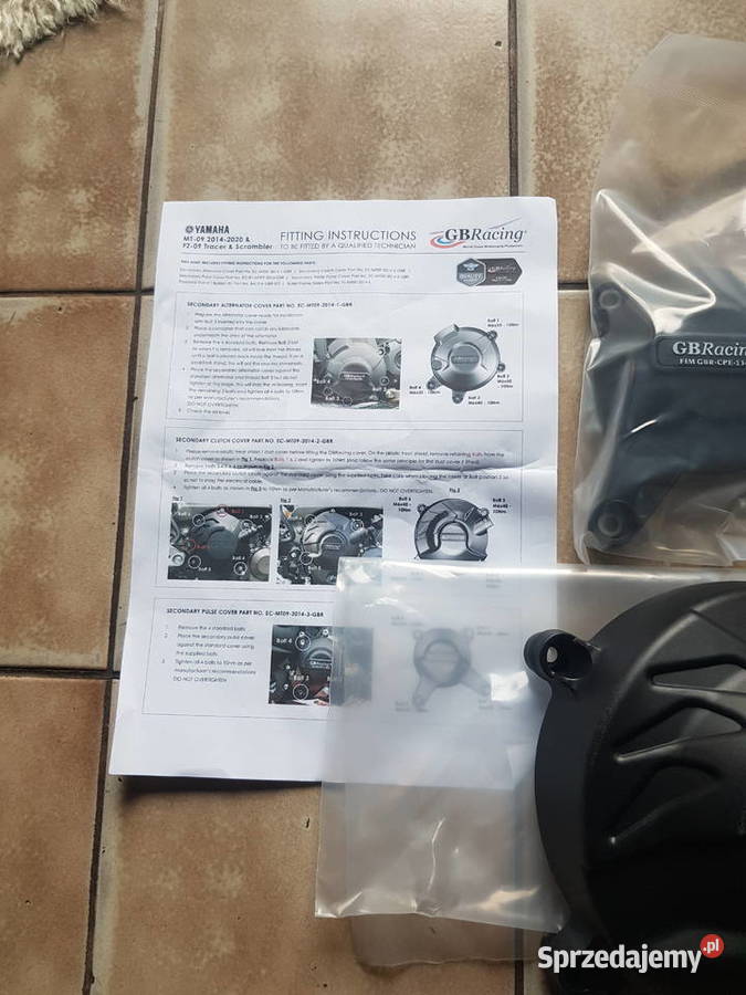 yamaha mt09 mt 09 fz09 fz 09 oslona oslony dekli Pokrywy i osłony silnika Jędrzejów