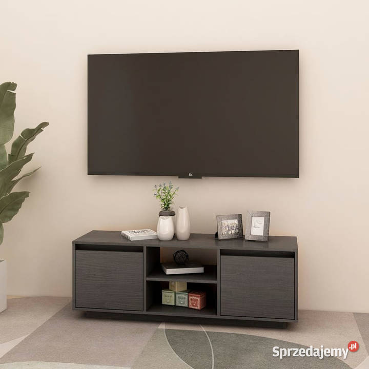 Szafka pod telewizor szara 110x30x40 lite drewno sprzedam