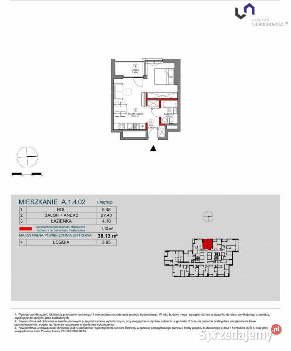 sprzedaży mieszkania 3813m2 1pokojowe Katowice apartamentowiec