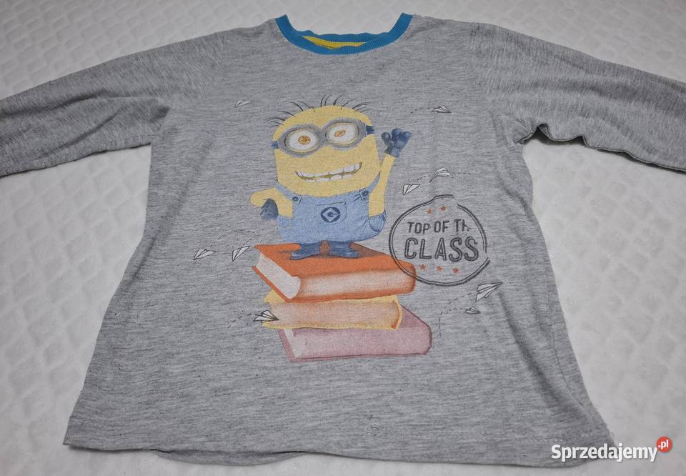 Koszulka długi rękaw szara Minionki LC Waikiki Bluzki, koszulki i kaftaniki Czeladź sprzedam