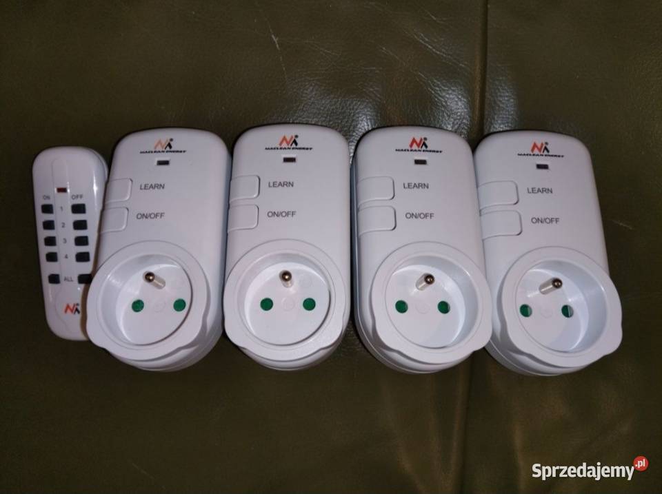 Gniazdka elektryczne sterowane pilotem Maclean