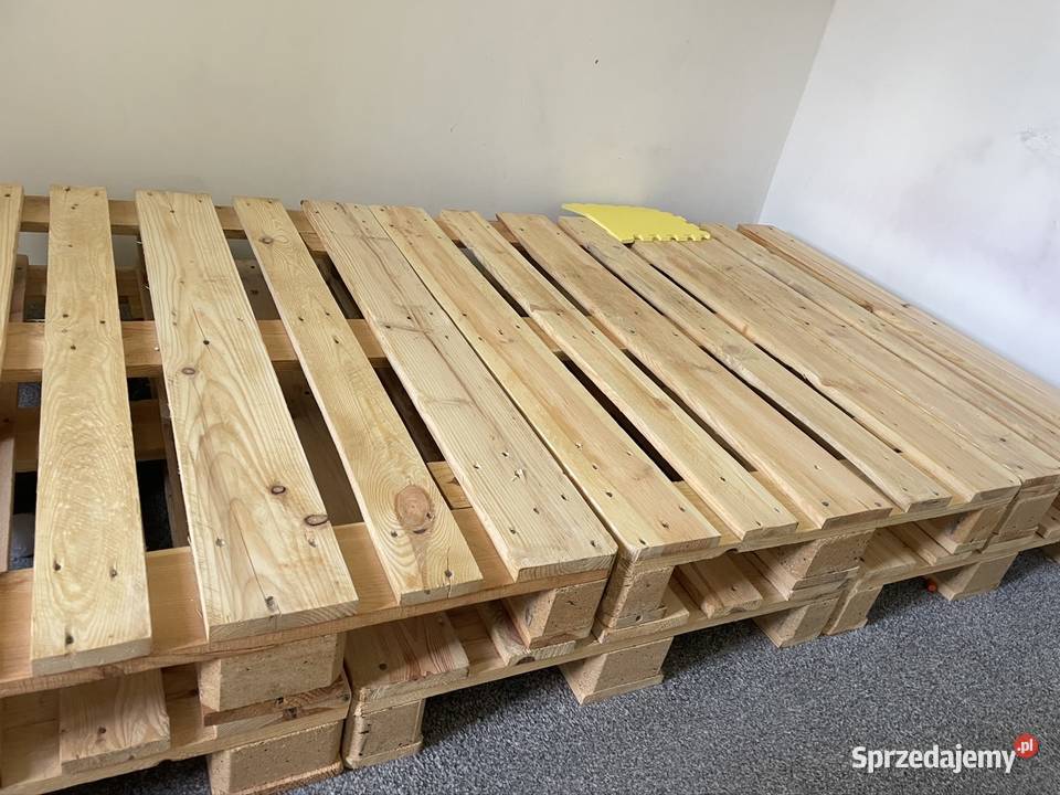 Kontynentalne łóżko z europalety 120cm Kraków sprzedam