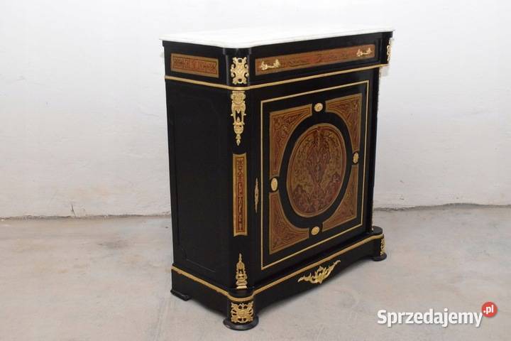 Komoda Boulle Kredens Blat Marmur Szafa Drewno