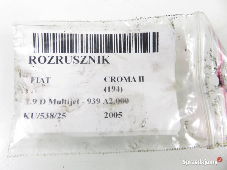 ROZRUSZNIK FIAT CROMA II 19 D Multijet Układ elektryczny silnika