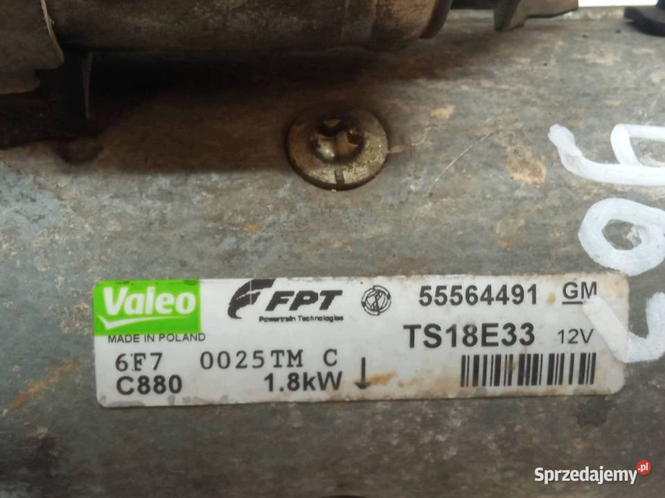 ROZRUSZNIK 55564491 13 CDTI Opel Corsa IV Rok produkcji 2007 Układ elektryczny silnika
