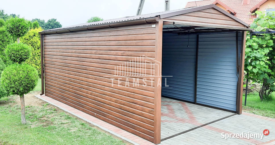 GARAŻ BLASZANY 3m x 6m dwuspad Brama rynny TS268 samodzielny Łódź sprzedam