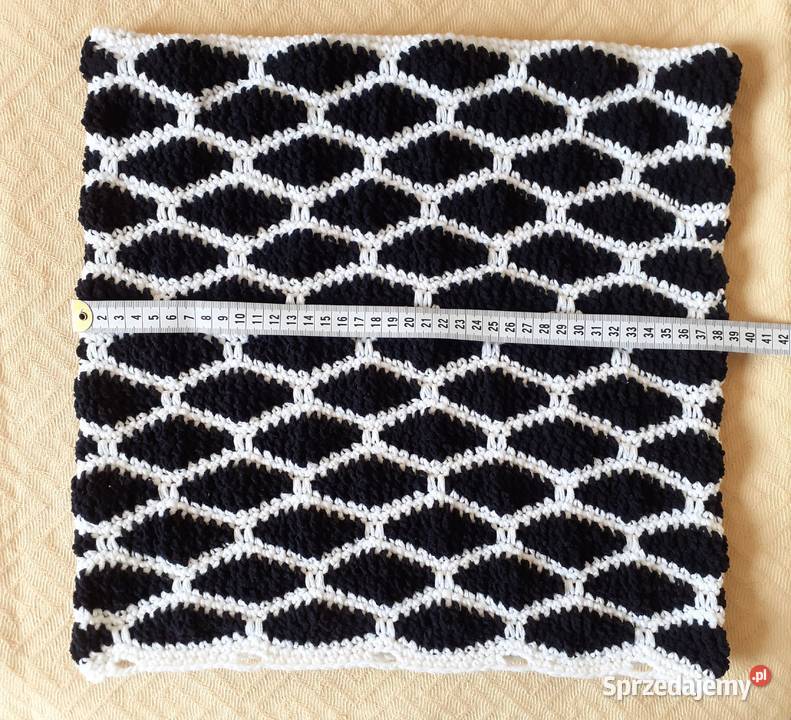 Poduszka poszewka dekoracyjna czarnobiała mazowieckie Warszawa sprzedam