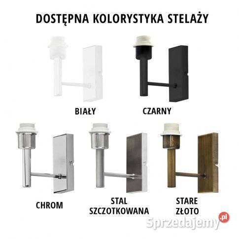 Klasyczny kinkiet z abażurem 18 kolorów do kujawsko-pomorskie Rynarzewo