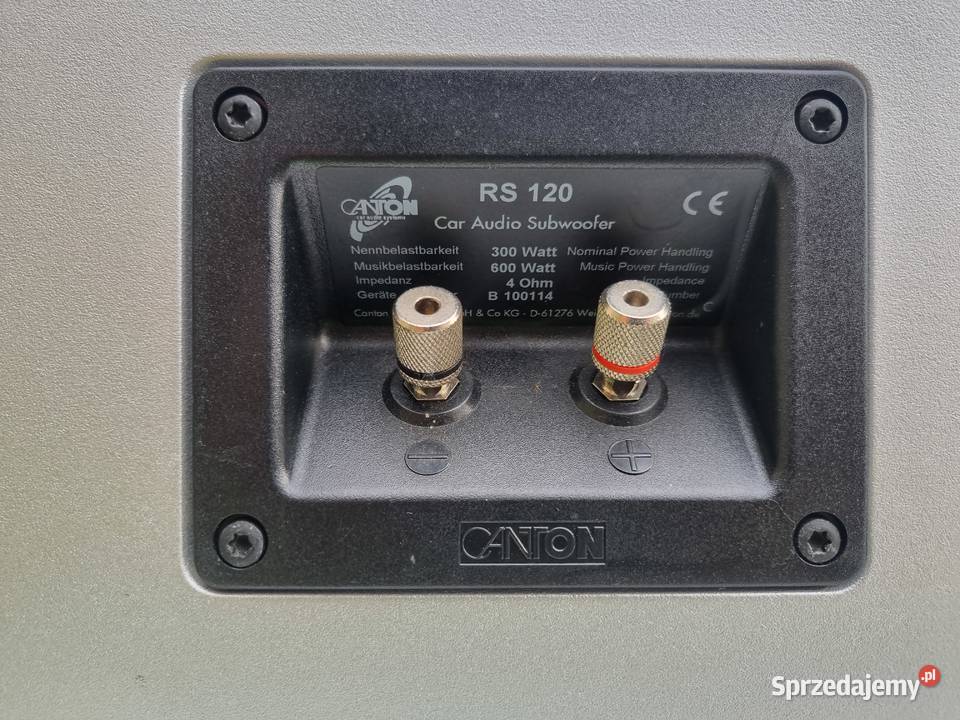 Tuba Subwoofer Skrzynia Basowa CANTON RS120 Dzierżoniów sprzedam