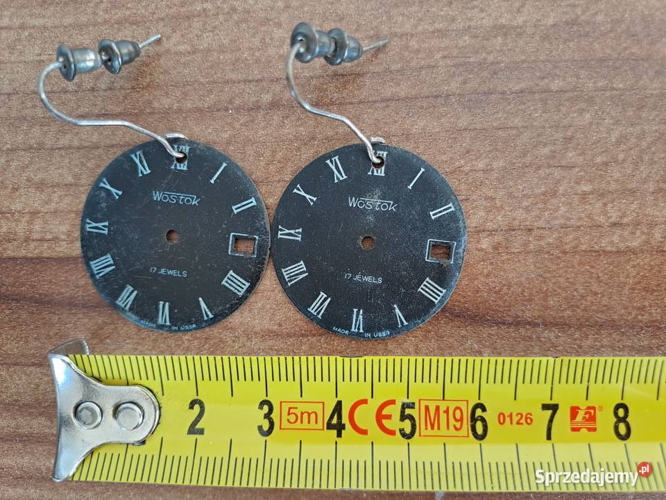 Kolczyki tarcze zegarka tarcza zegarka wostok