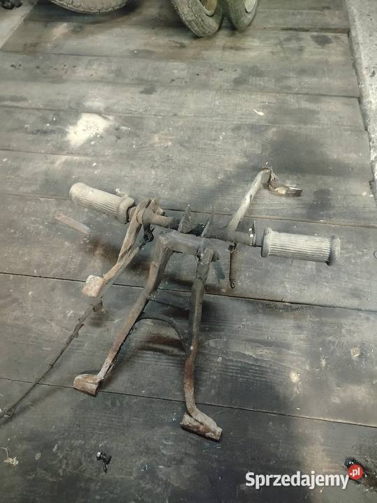 Podnóżki kierowcy ze stopką centralną Jawa 50 Łopiennik Nadrzeczny sprzedam