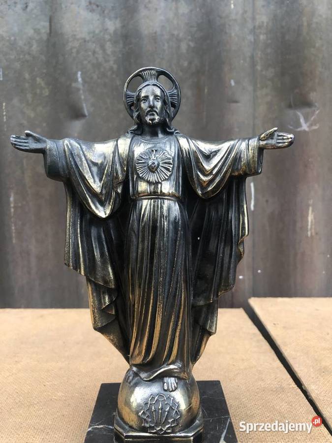 Jezus figurka na kamieniu Antyki Łowicz