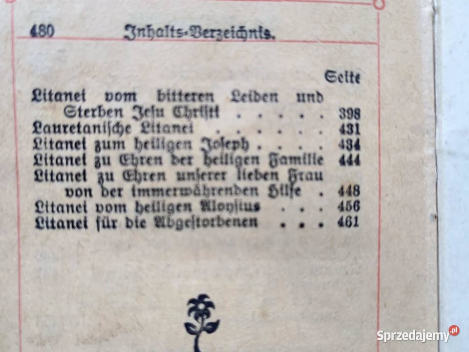 Star modlitewnik w jniemieckim 1908 r Antyki Rybnik