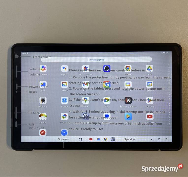 Tablet 10 Android 15 zestaw Kraków sprzedam