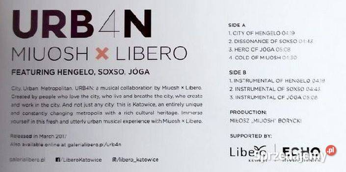 LP Winyl Miuosh x Libero URB4N nowa unikat Pszczyna sprzedam